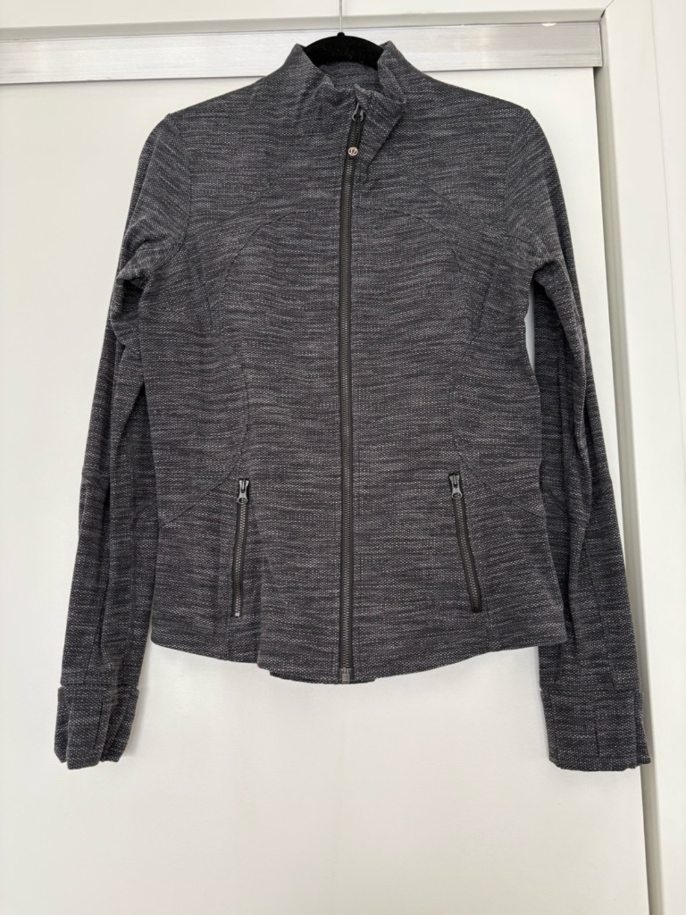 lululemon athletica Dark Heather Gray Full-Zip Bomber Jacket